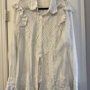 Elegant White Lace Blouse